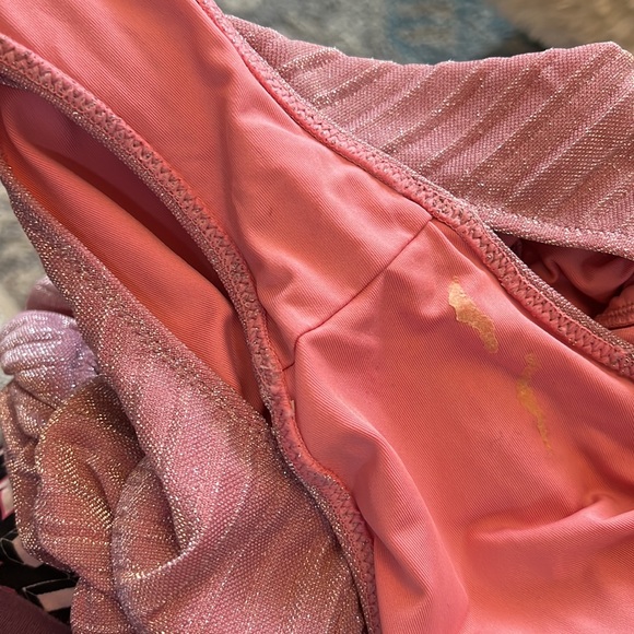 RAMY BROOK Marta Strapless Metallic One Piece Swimsuit In Pink - Picture 16 of 16